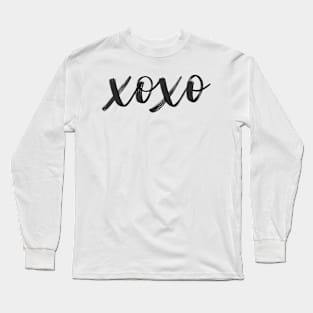 XOXO Aesthetic Black Long Sleeve T-Shirt